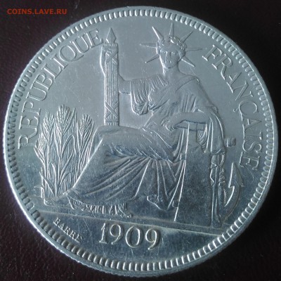 Французский Индокитай пиастры 1905, 1909 года - P_20180826_121311