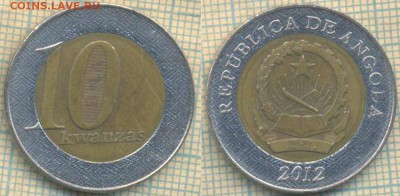 Ангола 10 кванза 2012 г.,до 29.08.2018 г. 22.00 по Москве - Ангола 10 кванза 2012  3444