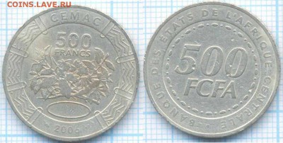 Центральная Африка 500 франков 2006 г., до 29.08.2018 г. 22. - Центральная Африка 500 франков 2006  3408