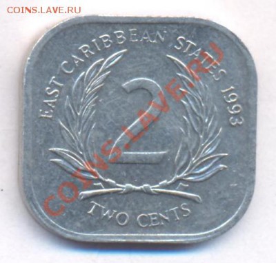 В. Карибские штаты 2 цента 1993 г. До 10.05.11 г. 20-00 МСК. - Карибы.2