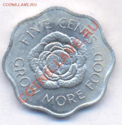 Сейшельские о-ва 5 центов 1972 г. До 10.05.11 г. 20-00 МСК. - Сейшелы