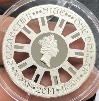 1 доллар Острова Ниуэ 2014 Колесо Фортуны Редкая Сер - IMG_9839.JPG