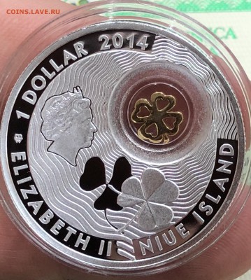 Ниуэ 1 доллар 2014 Клевер Серебро Сер - IMG_9845.JPG