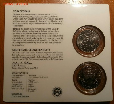 50th Anniversary Kennedy Half-Dollar uncirculated Coin Set - P80819-173935%281%29