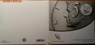 50th Anniversary Kennedy Half-Dollar uncirculated Coin Set - P80819-173807%281%29