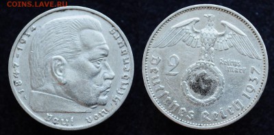 2 марки 1937г. А, Гинденбург, Германия - DSC_5661.JPG