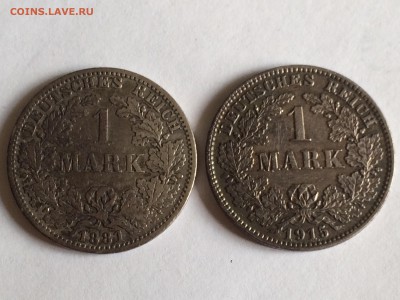 Набор марок германия 1881,1915,1913,1916 (4шт) до 2.09.18 - image