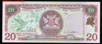ТРИНИДАД И ТОБАГО 20 ДОЛЛАРОВ 2002 UNC - 1 001