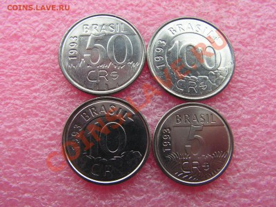 -Иностранных монет наборы- - Бразилия 1993-90р.JPG
