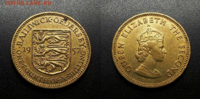 МОНЕТЫ МИРА 08-18 - Джерси - 0,25 шиллинга (1957) №1-3