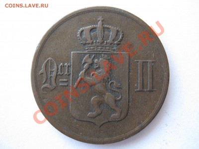 Дания ригсбанкскиллинг 1853, Норвегия 5 эри 1899. - Изображение 9552