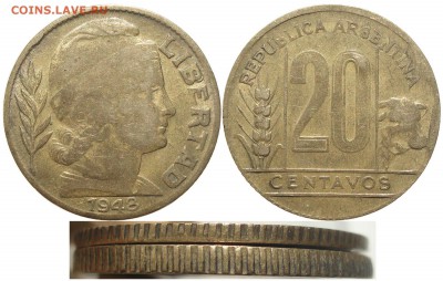 Браки на иностранных монетах - 20c_1948_cospelchato_1