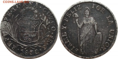 2 реала 1834. Перу. - peru_8r_1830G