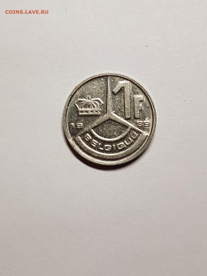 1 франк 1989 г. Бельгия - 20180901_213143