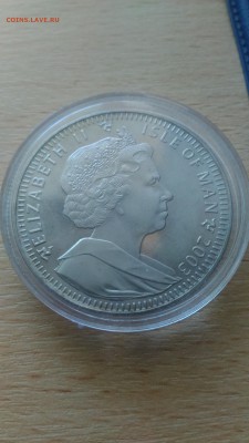 о. Мэн 1 крона, 2003, 100 лет воздухоплавания - О Мэн 2003 100 лет воздухоплаванья аверс
