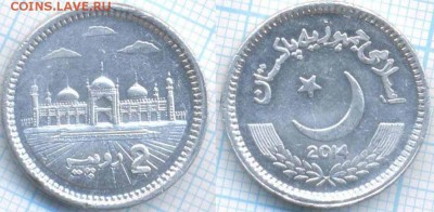 Пакистан 2 рупии 2014 г., до  06.09.2018 г. 22.00 по Москве - Пакистан 2 рупии 2014  3430