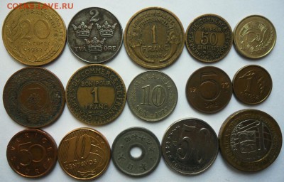 15 иностранных монет без повтор №1  до 05.09.2018г 22-00 мск - Микс 15 монет №1 1