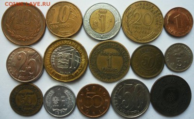 15 иностранных монет без повтор №2 до 05.09.2018г 22-00 мск - Микс 15 монет №2 1