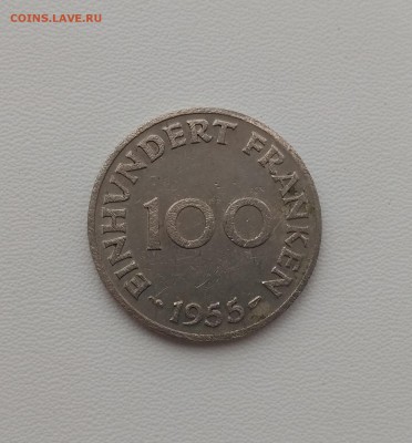 СААР,100 франков 1955 до 4.09.2018 - IMG_20180902_151226