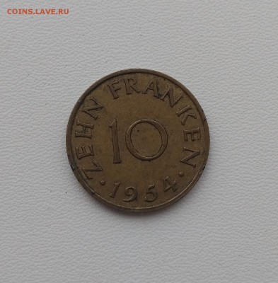 СААРЛЕНД,10 франков 1954г(Саар)до 4.09.2018 - IMG_20180902_151307
