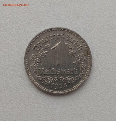 ГЕРМАНИЯ(РЕЙХ),1 рейхсмарка 1934D(никель)до 4.09.2018 - IMG_20180902_150819