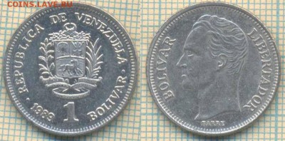 Венесуэла 1 боливар 1989 г., до 07.09.2018 г. 22.00 по Москв - Венесуэла 1 боливар 1989  3479