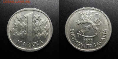 МОНЕТЫ МИРА 08-18 - Финляндия – 1 марка (1972)