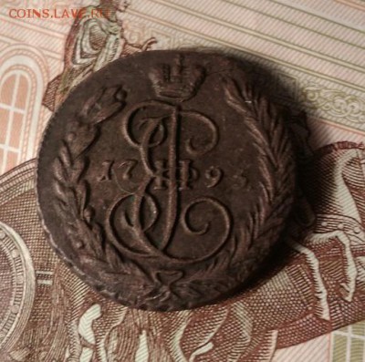 Копейка 1795г. Вроде бодрая. - 9ixAxLvKSRg