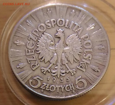 Польша 5 злотых 1935 - Польша 5 злотых 1935 аверс