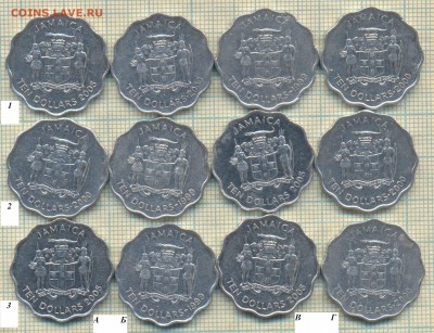 Ямайка 10 долларов 1999 - 2005 гг.,  фикс. цена - Ямайка 10 долларов фикс