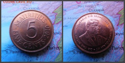 Маврикий 5 центов, 2010г - 1