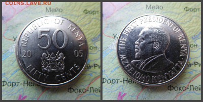 Кения 50 центов, 2005г - 5