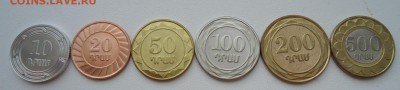 АРМЕНИЯ НАБОР 6 МОНЕТ 2003-2004 UNC - DSC05027.JPG