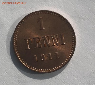 1 пенни 1911г., UNC До 10.09.2018 22.00 по МСК - 0A1DC84E-7CD1-427A-9227-A45B655DE412