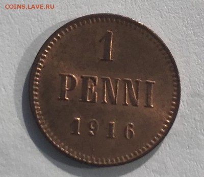 1 пенни 1916г., UNC До 10.09.2018 22.00 по МСК - 6C0FD9F6-5F79-461F-A19A-DAD18119030C
