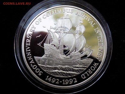 ЯМАЙКА 10 ДОЛЛАРОВ 1992 Парусник Юбилейная - DSCN2361.JPG