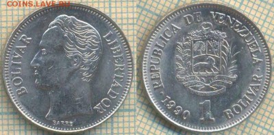 Венесуэла 1 боливар 1990 г. , до 10.09.2018 г. 22.00 по Моск - Венесуэла 1 боливар 1990  2084