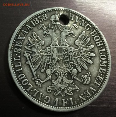 1 флорин 1858 Австрия с отверстием до 12.09.18 22:00 - IMG_1817-06-09-18-02-02.JPG