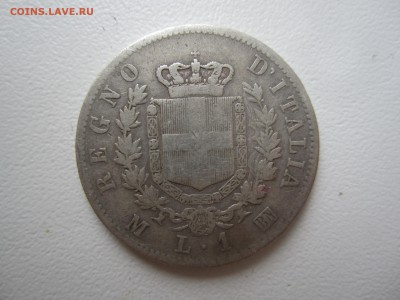 Италия, 1 лира 1863 с 200 ₽ до 9.09.18 22.00 МСК - IMG_6842.JPG