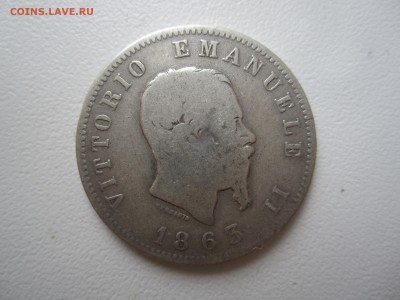 Италия, 1 лира 1863 с 200 ₽ до 9.09.18 22.00 МСК - IMG_6840.JPG