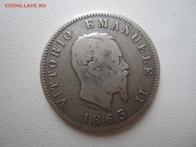 Италия, 1 лира 1863 с 350 ₽ до 9.09.18 22.00 МСК - IMG_6846.JPG
