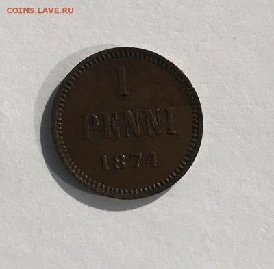 1 пенни 1874 г До 13.09.2018 22.00 по МСК - 7AB84A7B-4D93-41FD-8D1F-173FAC8174B7