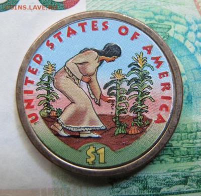 1 доллар 2009 США D "Кукуруза" (цветная) - IMG_9927.JPG