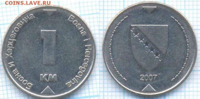 Босния и Герцеговина 1 марка 2007 г., до 12.09.2018 г. 22.00 - Босния и Герцеговина 1 марка 2007 3549