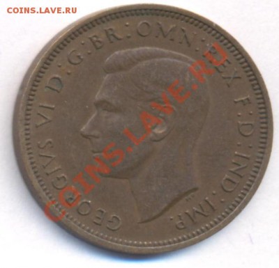 Великобритания полпенни 1941 г. До 12.05.11 г. 20-00 МСК. - Полпенни 41.1