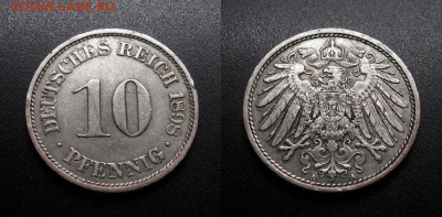 МОНЕТЫ МИРА 08-18 - Германия – 10 пфеннигов (1898 А) №1-3