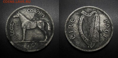 МОНЕТЫ МИРА 08-18 - Ирландия – 0,5 кроны (1961) «Лошадь»
