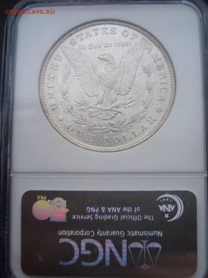 США, Морган доллар, слаб NGC MS64 - 15.09.2018-22.00 Мск. - Dollar 1883-Slab (5).JPG