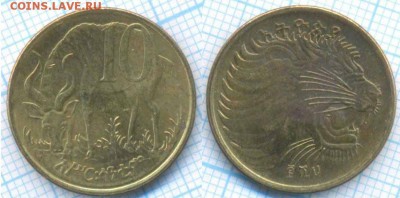 Эфиопия 10 сантимов 2008 г. , до 13.09.2018 г. 22.00 по Моск - Эфиопия 10 сантимов 2008  3557