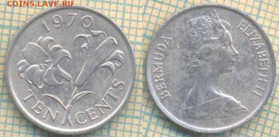 Бермуды 10 центов 1970 г. , до 13.09.2018 г. 22.00 по Москве - Бермуды 10 центов 1970  3660